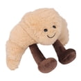 thumbnail image 3 of Juguete de peluche de comida para niños, suave, de algodón PP, divertido y lindo pan relleno, almohada, regalo de cumpleaños, decoración del hogar, croissant, 3 of 14