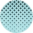 thumbnail image 1 of Ahgly Company Tapis Rond Lavable en Machine Intérieur Transitionnel Vert Écume de Mer, 7 Pieds Rond, 1 of 7