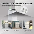 thumbnail image 6 of Open Box AOBABO 3 Drawer Metal File Cabinet w/Lock for Home & Office, White, 6 of 12
