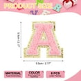 thumbnail image 2 of Parches de letras Uxcell, 6 piezas de parches de letras iniciales A autoadhesivos bordados de tela de 2.2 pulgadas, adhesivos de alfabeto para ropa, gorras, bolsas de maquillaje DIY, multicolor, 2 of 7