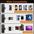 thumbnail image 5 of PinesC Wireless Lavalier Microphone for , iPad, Android - 100FT Transmission, 360° Omnidirectional HD High Sensitivity Mic for Interview, Video Podcast, Vlog, YouTube, TikTok, 5 of 5
