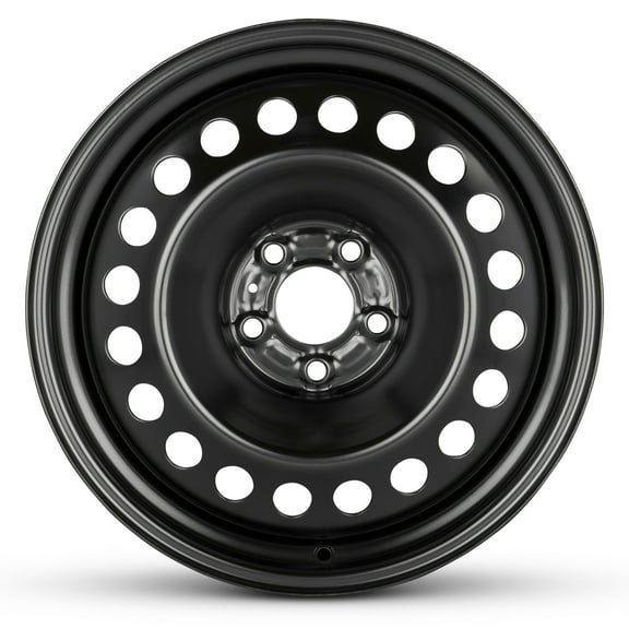 For 2014-2024 Jeep Cherokee 17 Inch Painted Black Steel - New OEM Rim - Road Ready Car Wheel