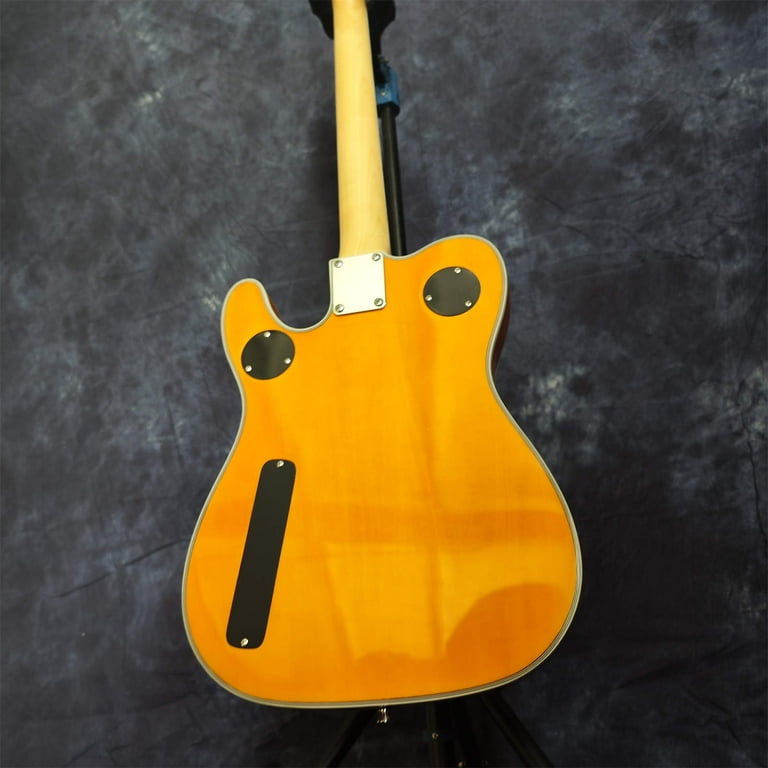 Zuwei Yellow Semi-Hollow Body ZW-TL Electric Guitar Custom Shop 22