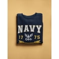 thumbnail image 3 of Navy Anchor Aweigh Sweatshirt Women -Navy Designs, Female Medium, 3 of 4