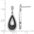 thumbnail image 2 of FB Jewels Sterling Silver & CZ Brilliant Embers Teardrop Dangle Post Earrings, 2 of 2