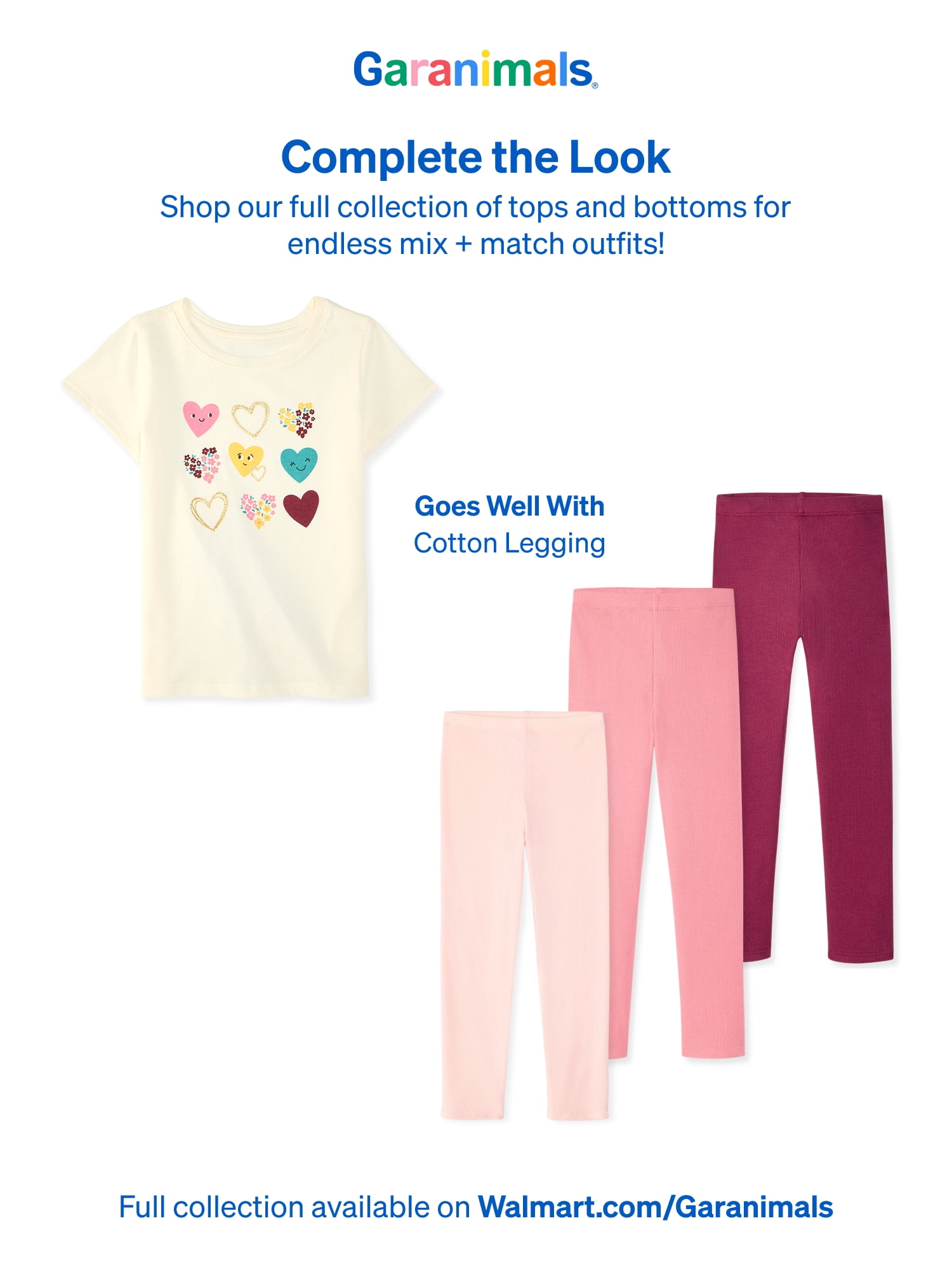 Garanimals Baby & Toddler Girl Shirts Single & 3-Pack Sizes Tee 0-6T