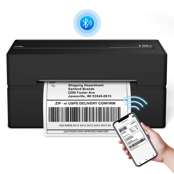 PeriPage Bluetooth Thermal Shipping Label Printer,Wireless 4x6 Shipping Label Printer for Shipping Packages,Support iPhone iPad Android Windows & Mac,Widel