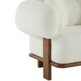 thumbnail image 5 of Christopher Knight Home Modern Minimalist 3-Seater Sofa, Rounded Arms, Solid Wood Frame, Beige, 5 of 8