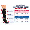 thumbnail image 3 of Different Touch Compression Knee High Socks | Women's 3 pack| 8-15mmHg, 3 of 4