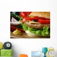 thumbnail image 1 of Closeup Picture H)amburger Wall Mural Decal by Wallmonkeys Vinyl Peel and Stick Graphic (48 in W x 32 in H), 1 of 4