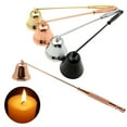 thumbnail image 1 of Stainless Steel Smokeless Candle Wick Bell Snuffer Home Hand Put Off Tool Kit, 1 of 6