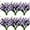 Light Purple, variant on 4/8/12Pcs Artificial Grass Shrubs Plant Fake Outdoor Plastic Plants UV Resistant Faux Grasses Greenery Shrubs for Window Box Garden Patio Porch Home Decor