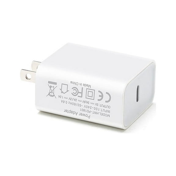 NIFFPD Fast USB C Charger 18W Quick Charge Wall Charger Adapter Fast Charging Block for iPhone，Samsung, LG, Moto, Android Phones White