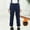 Navy, variant on Boys Uniform Pants Fleece Lined Dress Pants Elastic High Waist Stretch Pants with Pockets Boys Navy Pants Back To School 8-9 Years Pants