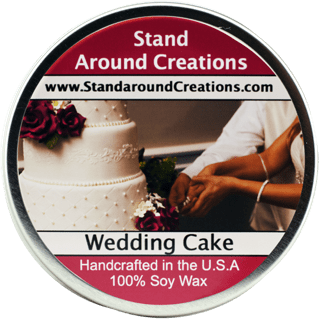 Wedding Cake Tin 6 Oz All Natural Soy Candle Walmart Com