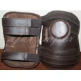 thumbnail image 3 of 3 Strap Polo & Riding Knee Guards, Durable Leather with Padded Design for Comfort and Protection, Adjustable Fit for Riders, 3 of 4