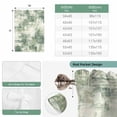 thumbnail image 6 of Sage Green Ombre Tie Up Curtains for Windows, Adjustable Balloon Window Shades, Gradient Abstract Art Vintage Grey Kitchen Window Treatments Farmhouse Short Curtains with Rod Pocket 42"x45", 6 of 8