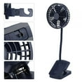 thumbnail image 2 of MesaSe Rechargeable Mini Desktop Desk Fan USB Car Office Blue, 2 of 8