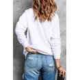 thumbnail image 7 of Women's White Sequin Spooky Halloween Spirit Print Casual Sweatshirt | [ZhiHiMeRi] | 2XL, 7 of 7