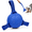 Blue, variant on Dog Soccer Ball Interactive Toy with Short & Long Straps, Natural Rubber Tug of War Fetch Ball for Small Medium Large Dogs, Waterproof Floating Outdoor Pet Training Toy with Pump Needle