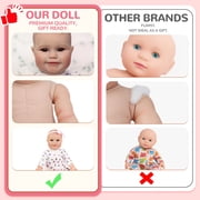20 Inch Reborn Baby Doll, Realistic Sleeping Baby Doll, Soft Cloth Body With Accessories, Lifelike Baby Doll Toy Gift For Kids Age 3+
