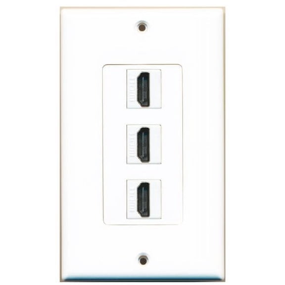 RiteAV - 3 Port HDMI Decorative Wall Plate