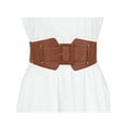 thumbnail image 4 of INSPIRE CHIC Women's Wide Elastic Waist Belt Chunky Buckle Stretchy Belts, 4 of 4