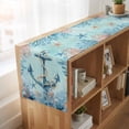 thumbnail image 6 of Table Runners 72 Inches Long Dress Scarves, Coastal Anchor Blue Farmhouse Kitchen/Dining Table Runner, Coffee Tablerunners, Summer Beach Nautical Coral Starfish 13x72 Inch, 6 of 9