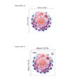 thumbnail image 2 of Adhesivos de pared con estampado de flores geométricas coloridas de mandala, 2 of 2