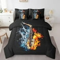 thumbnail image 1 of Erosebridal Melody Saxophone 01,Musical Instrument Bed in a Bag Full size,Abstract Decor,Reversible,Breathable,7-Piece, 1 of 5