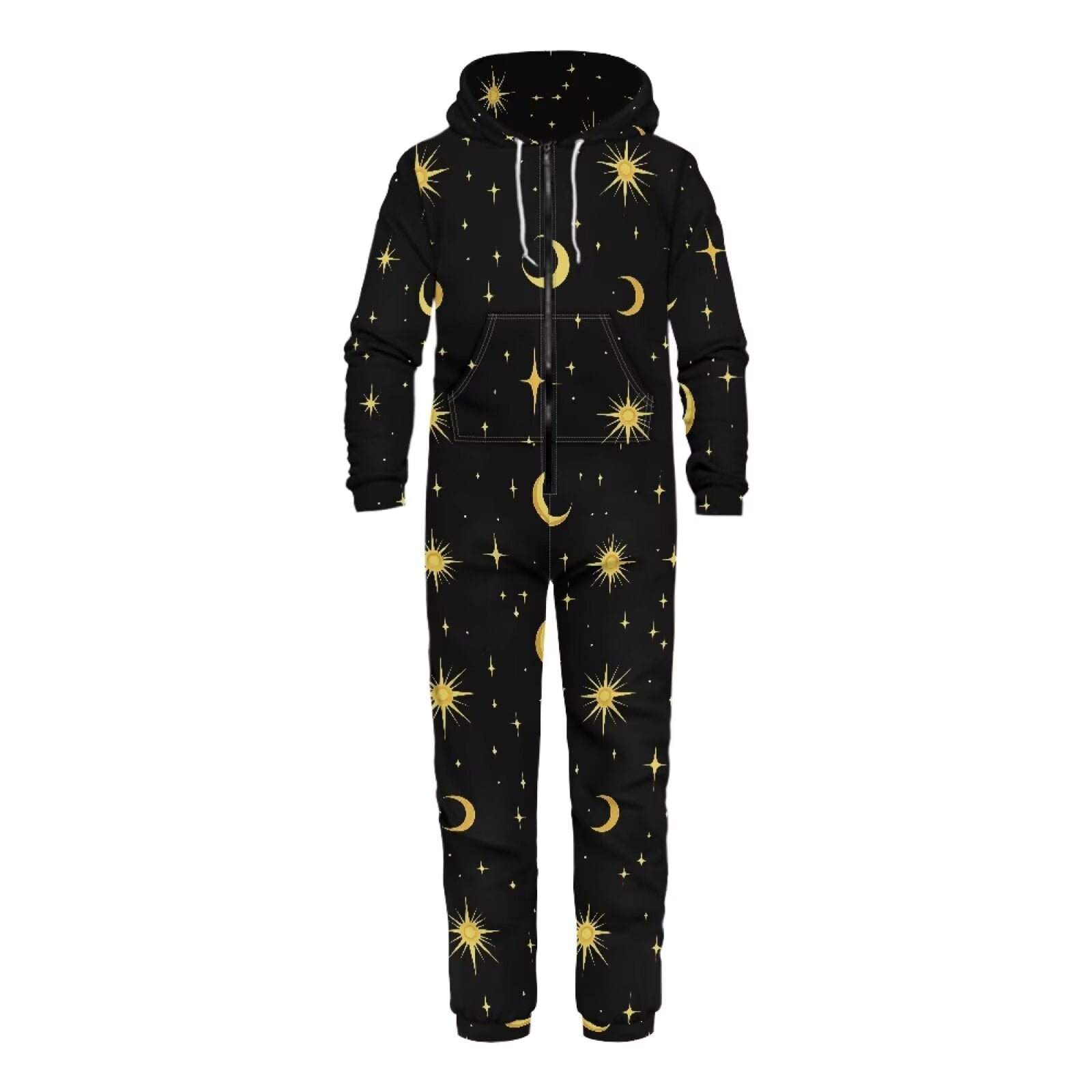 POLERO Mens Onesie Pajamas Hooded Goth Skull Floral Halloween Onesie Unisex Adult Zip Up Jumpsuit Loose Fit One Piece Pajamas for Women Men Couple Cosplay, Size XL