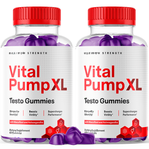 Vital Pump XL Gummies for Men Maximum Strength Vitamin Supplement 120 Gummies