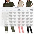 thumbnail image 3 of Costeam Womens Short Sleeve Contrast Trim Top and Drawstring Waist Pants Two Piece Set with Side Pockets Casual Tracksuit Loungewear, 3 of 6