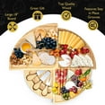thumbnail image 5 of Perlli Rotating Charcuterie Board Set Rotating Bamboo Cheese Board Tray with Accessories, 18", 5 of 8