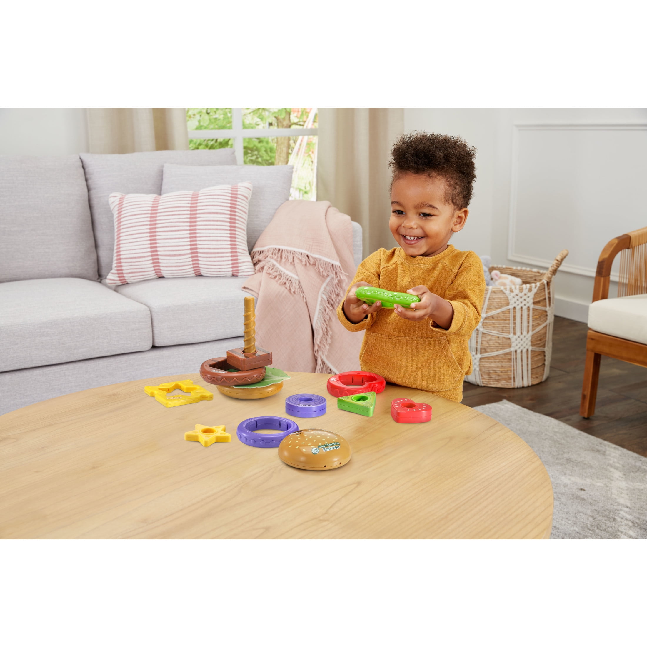 LeapFrog 4-in-1 Learning Hamburger Plastic & fabric Plastic, Fabric with Accessories, Baby and Toddler Toys
