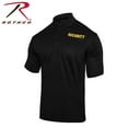 thumbnail image 2 of Rothco Moisture Wicking Security Polo Shirt - Black w/Gold Lettering, 2 of 2