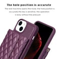 thumbnail image 4 of ELEHOLD for iPhone 11 Case Wallet with Credit Card Holder Crossbody Lanyard, Soft PU Leather Magnetic Flip Folio Purse Case for iPhone 11,Purple, 4 of 6