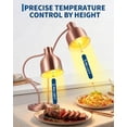 thumbnail image 4 of Food Heat Lamp, 2-Head Commercial Food Warmer with Rapid-Heating Bulbs & Spare Bulb Included, Stainless Steel Adjustable Electric Food Warming Lamp for Buffet Party Restaurant Catering, 4 of 8