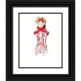 thumbnail image 1 of Shefranov, Olga 15x18 Black Ornate Wood Framed with Double Matting Museum Art Print Titled - Fashion Girl III, 1 of 4