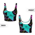 thumbnail image 4 of Yiaed Rex Dinosaur With Sunglasses Print Ladies Waistcoat Women Sports Vest Vest Sports Women Sports Top Yoga Vest for women-Medium, 4 of 8