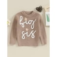 thumbnail image 2 of Suealasg Toddler Baby Girls Sweaters Child Long Sleeve Crew Neck Letter Embroidery Loose Knitted Pullovers 6M 1T 2T 3T Kids Girls Fall Winter Warm Clothes, 2 of 9