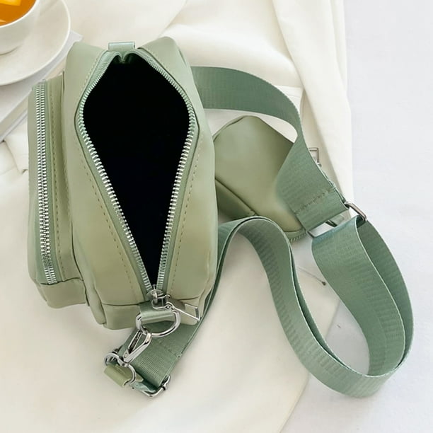 Bolsa de mano de cuero PU para mujer de viaje Ehuebsd con múltiples bolsillos combina con todo informal suave portátil de Color sólido con Mini monedero