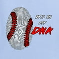thumbnail image 3 of Wild Bobby, Baseball Fingerprint It's In My DNA, Sports, Men Graphic Tee, Light Blue, Large, 3 of 5