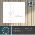 thumbnail image 6 of Cinta Bronze Mini Pendant Ceiling Light Clear Glass, 6 of 11
