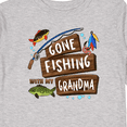 thumbnail image 4 of Inktastic Gone Fishing with My Grandma Boys or Girls Long Sleeve Toddler T-Shirt, 4 of 5