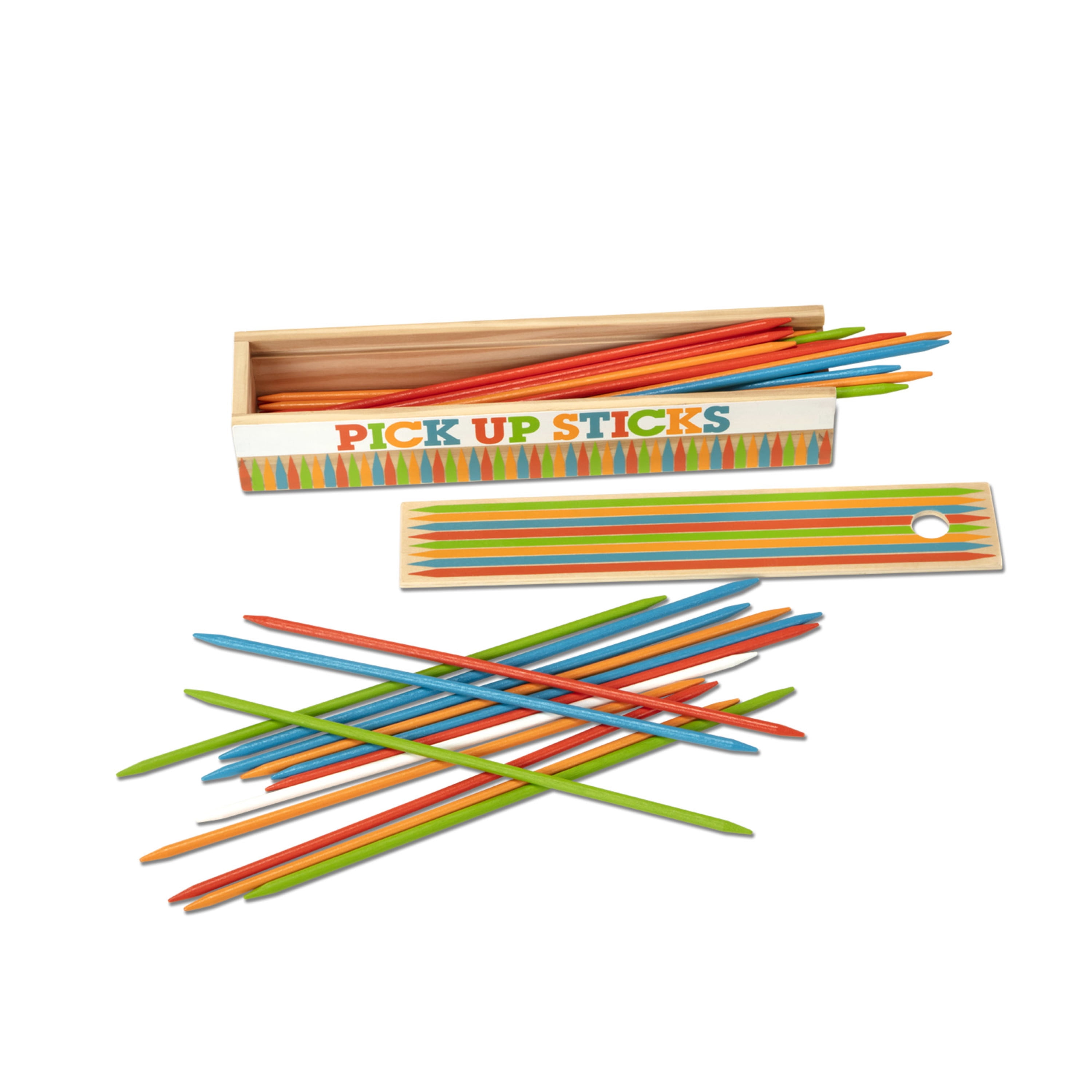 Melissa & Doug Wooden PickUp Sticks Tabletop Game with 41 Colorful