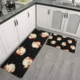thumbnail image 2 of Black Christmas Santa Pattern Kitchen Rugs Sets Of 2,Anti Fatigue Kitchen Mat Rugs Non Slip Washable,Decorative Kitchen Floor Mats for Kitchen,Sink,Laundry,17"x30"+17"x47", 2 of 7