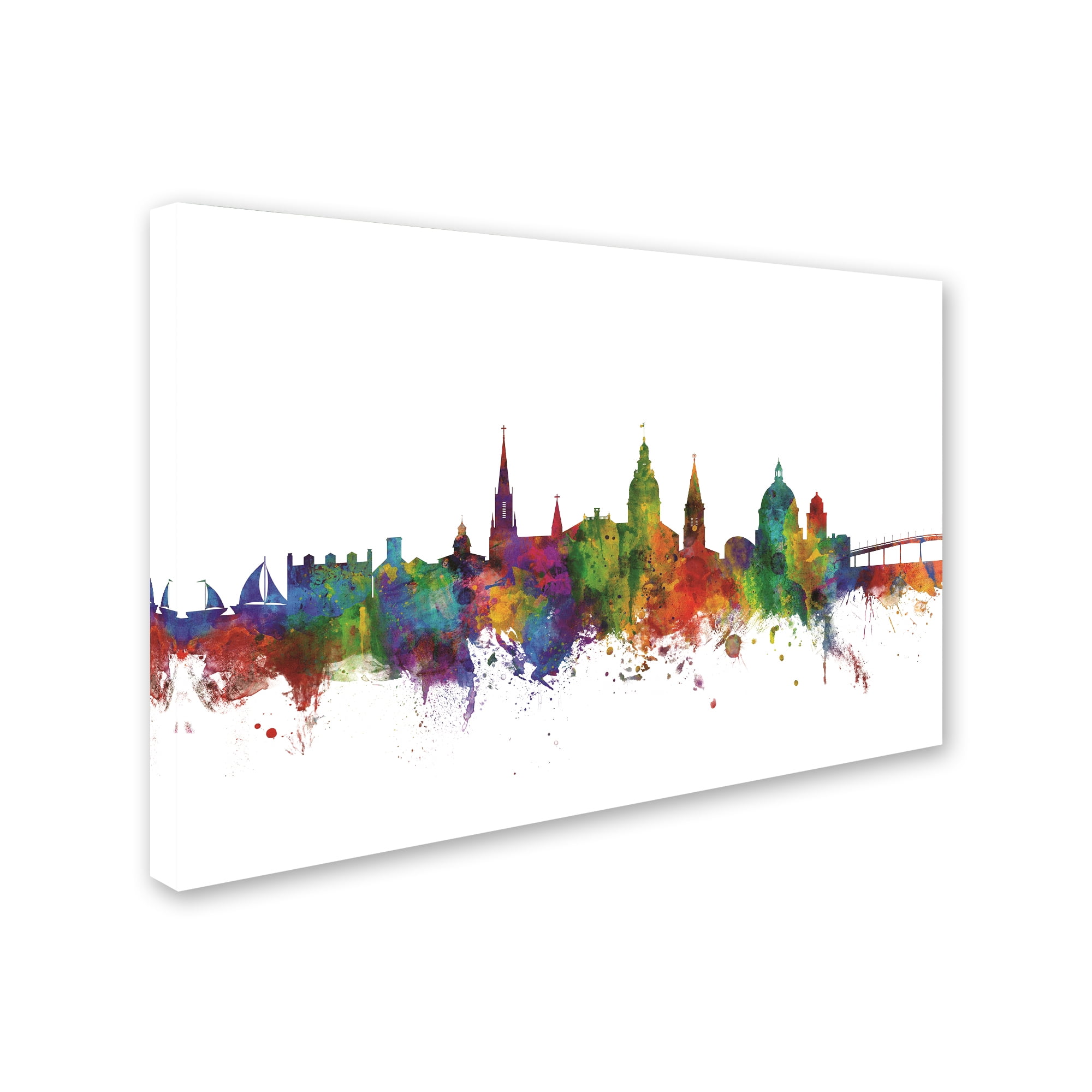Trademark Fine Art 'Annapolis Maryland Skyline II' Canvas Art by Michael Tompsett