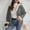 03 Gray, variant on YueHuiYing Fashion Women Oversized Zip Solid Casual Coat Long Sleeve Hooded Casual Outwear Jackets Pockets Tops
