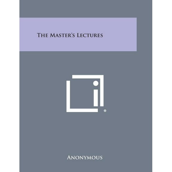 The Master's Lectures (Paperback)